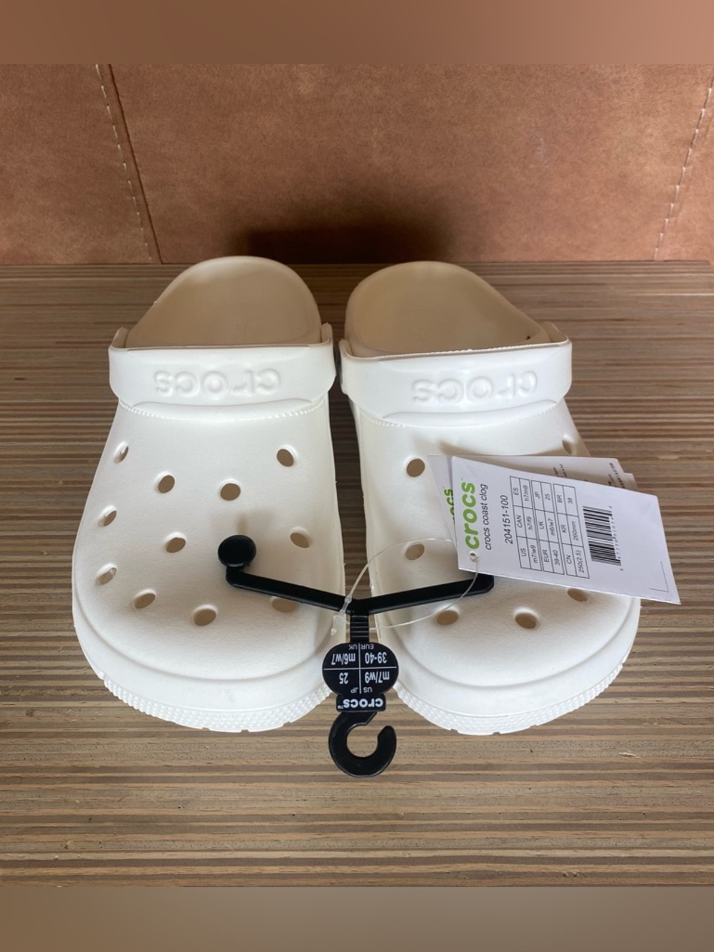 CROCS Classic Clog White W9 M7